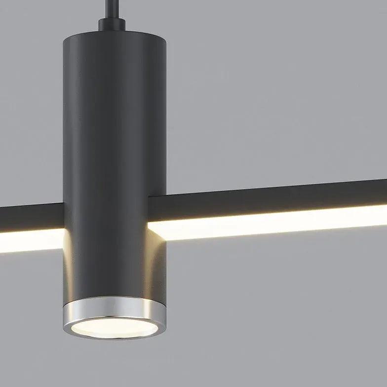 Modern Symmetrical LED Light Bars - Adjustable Dining Room Pendant Lighting Fixture for Kitchen Island, Breakfast Nook & Contemporary Home Decor