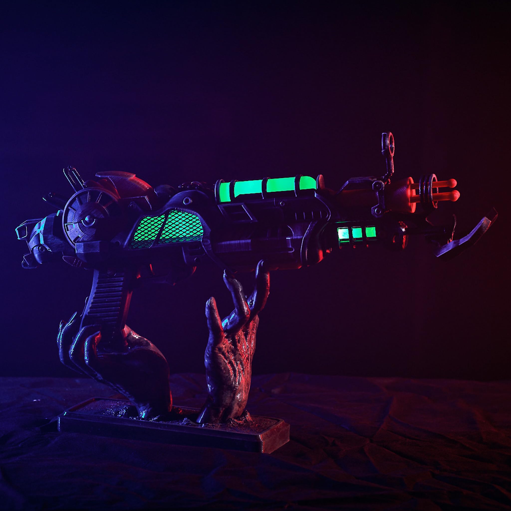 Ray Gun Mark 2 LED Lights Replica - Call of Duty Zombies Prop for Cosplay & Collectors | Perfect for Gaming Events, Halloween Costumes & Display Collections (Stand Not Included)