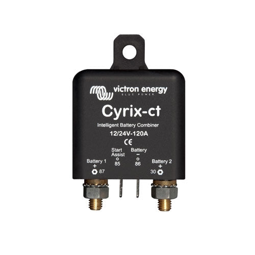 Victron Energy Cyrix CT 12/24V 120A Smart Battery Combiner - Dual Battery Charging for RVs, Boats & Off-Grid Solar Systems