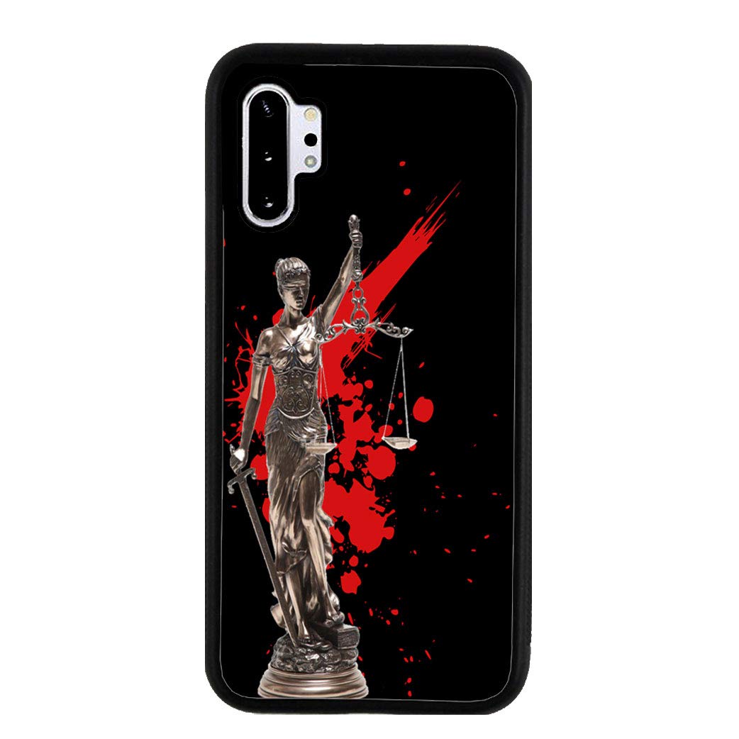 Bleu Reign Law Students Trophy Blood Splatter Rubber Phone Case for Samsung Galaxy Note 10 - Durable Protective Cover for Law School Graduates & Legal Professionals