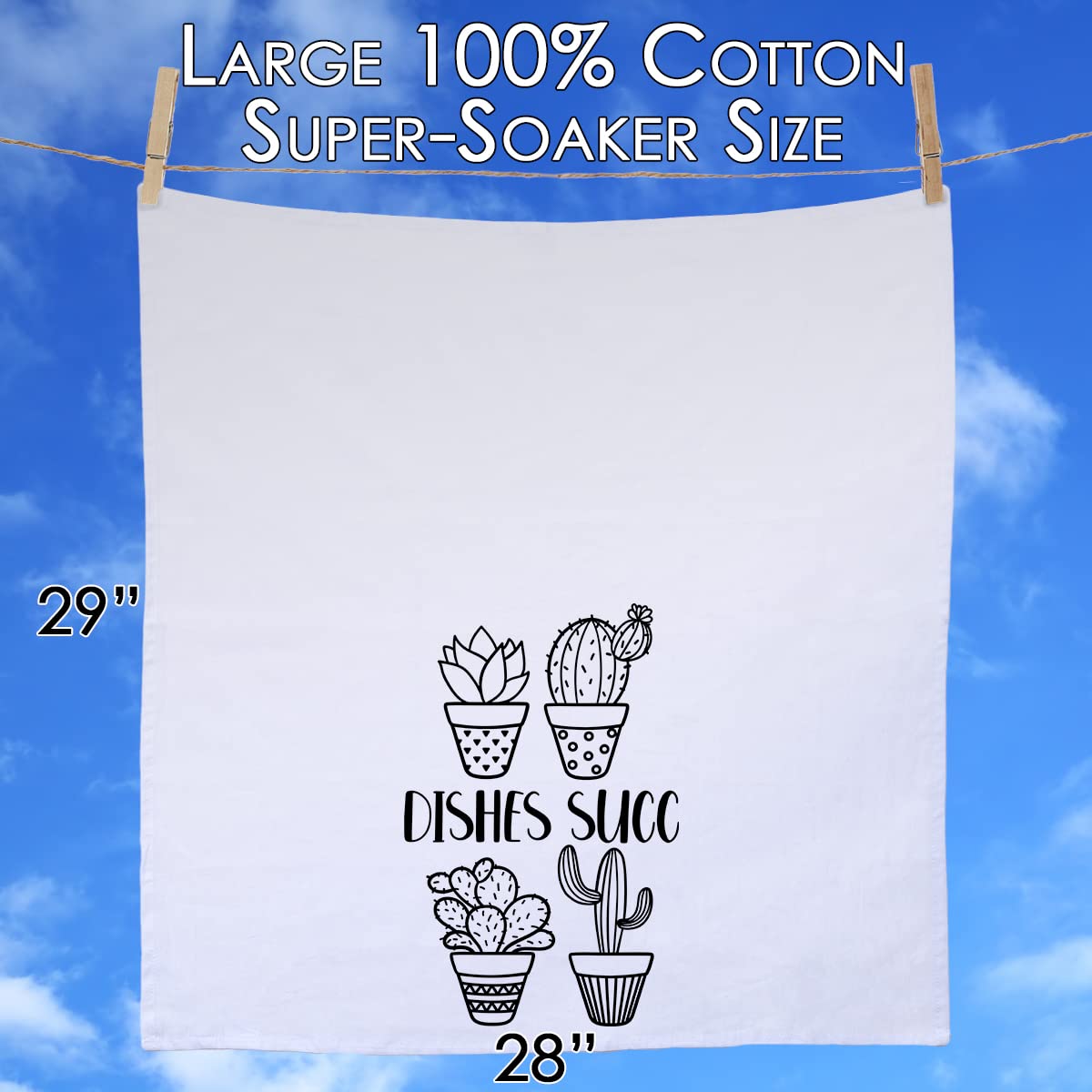 Funny Kitchen Towels with Sayings - Decorative Dish Towels for Housewarming Gifts, Multi-Use Cute Kitchen Towels for Women - Perfect for Cooking, Cleaning, and Adding Humor to Your Kitchen
