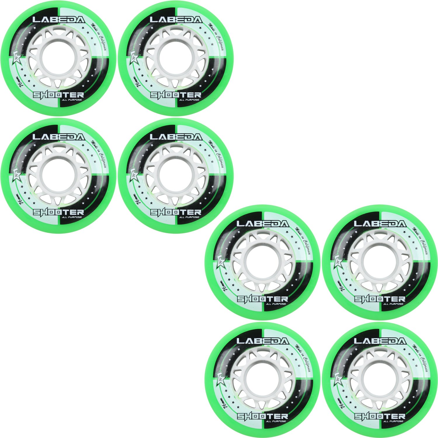 Labeda Inline Roller Hockey Wheels - 8 Pack for High-Performance Skating | Perfect for Outdoor & Indoor Hockey Training & Games