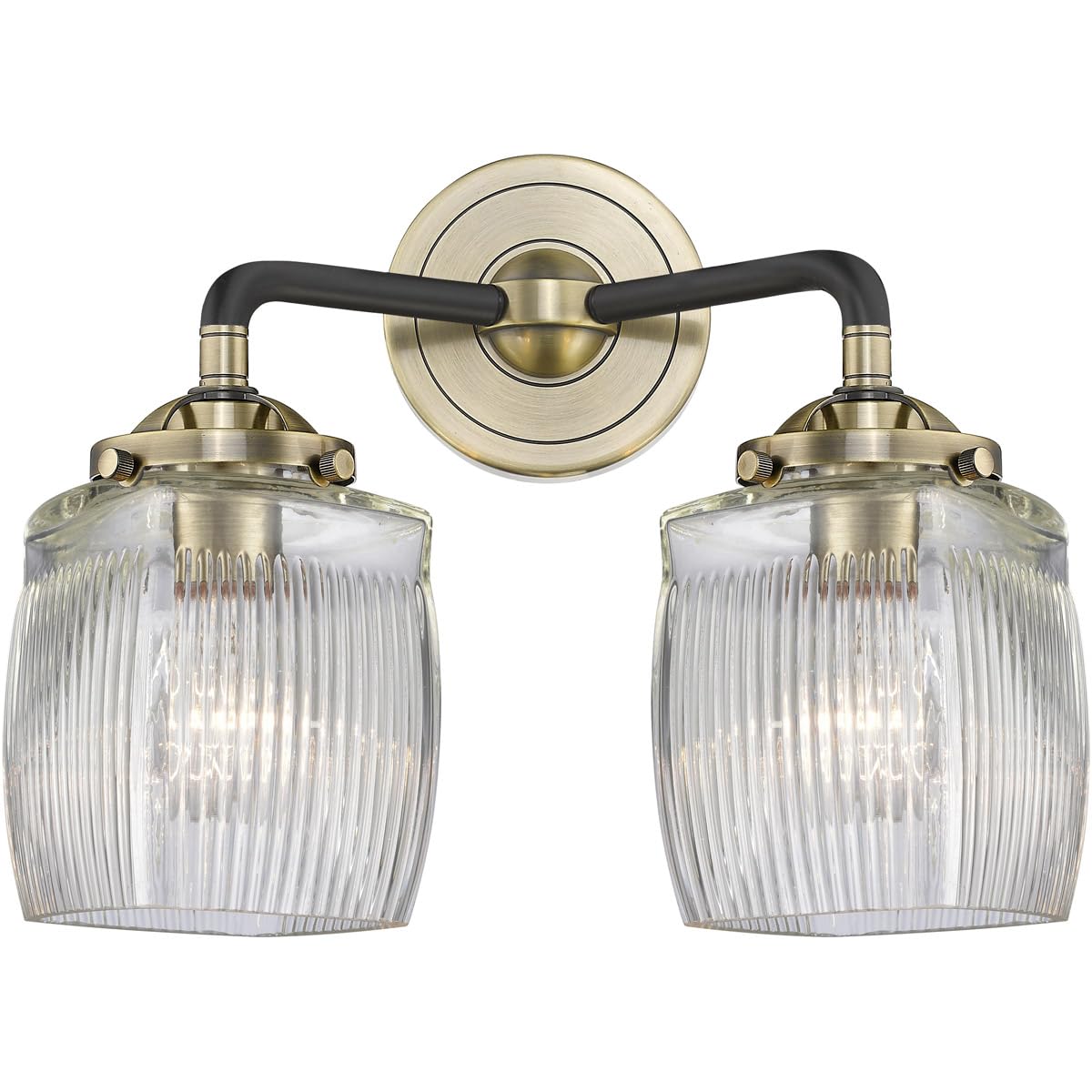 Innovations Lighting Colton 2-Light LED Bathroom Vanity Light - Nouveau Collection - Modern Fixture for Bathroom, Powder Room & Dressing Area Makeup Mirror Lighting