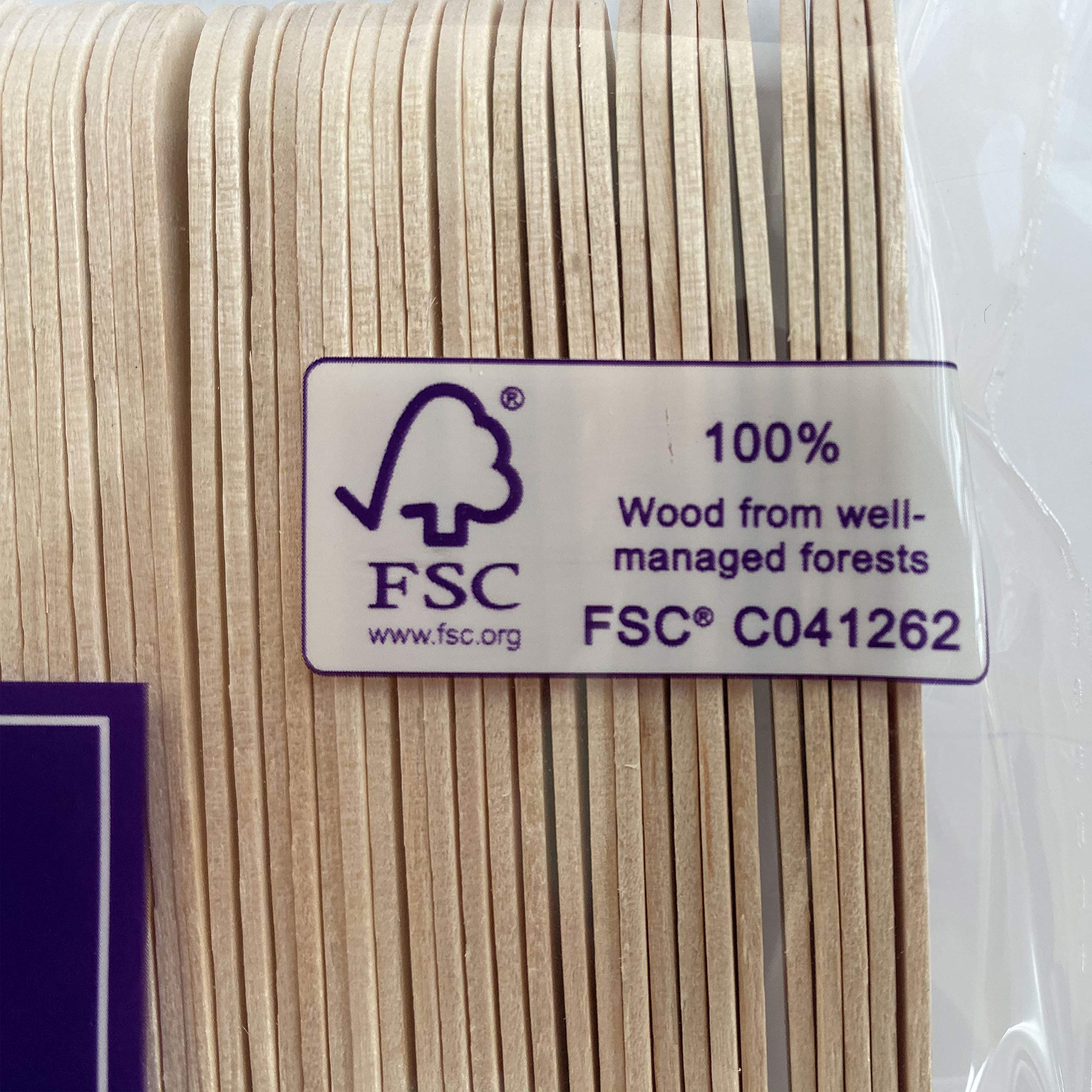 **KingSeal 4,000 Count FSC Certified Disposable Wooden Knives - Biodegradable & Eco-Friendly Cutlery Set (6 Inch) - Bulk Pack (40 Packs x 100 Knives) for Parties, Picnics, Catering & Restaurants**