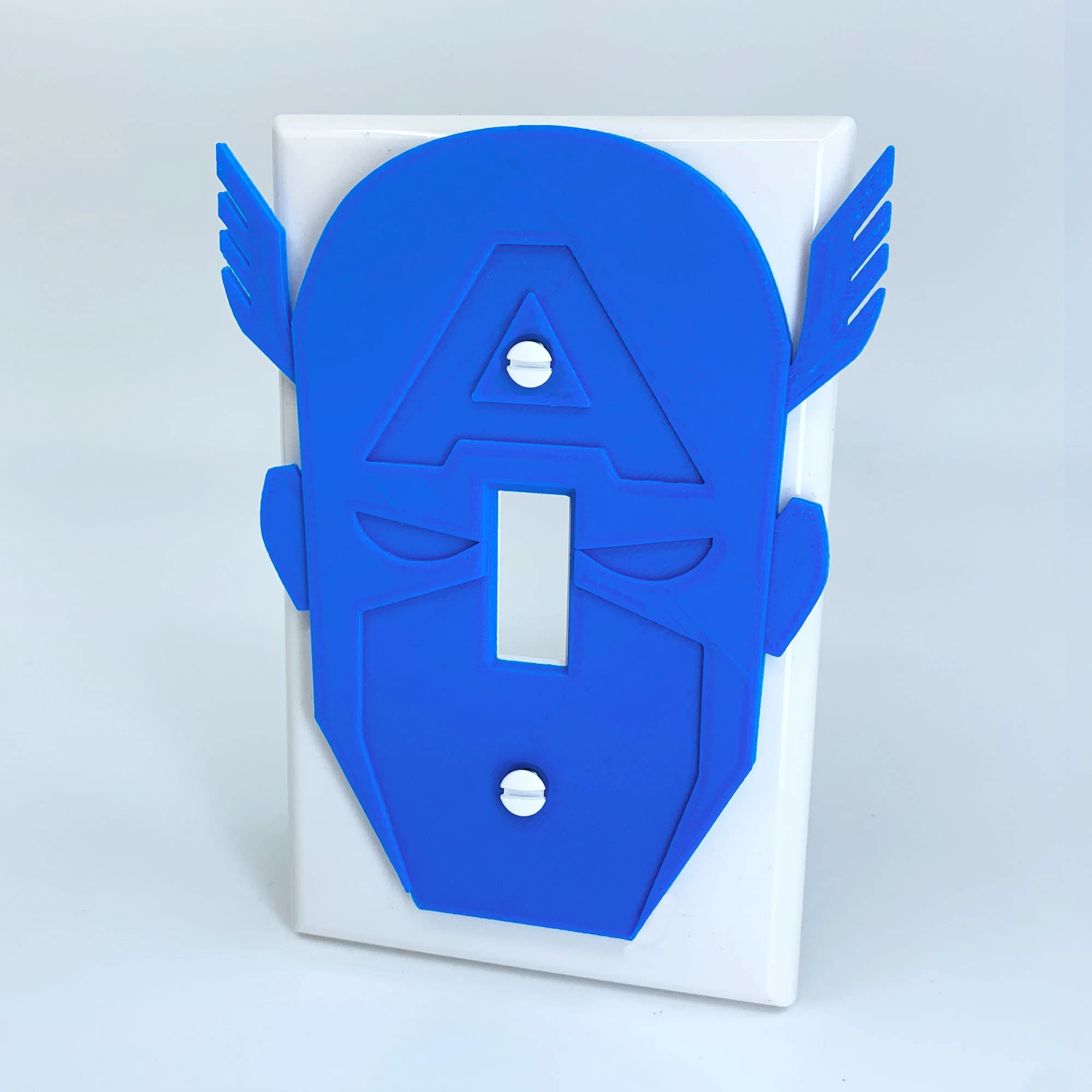 Captain America Light Switch Cover - Decorative Superhero Wall Plate for Bedroom, Kids Room & Office | Marvel Avengers Home Decor