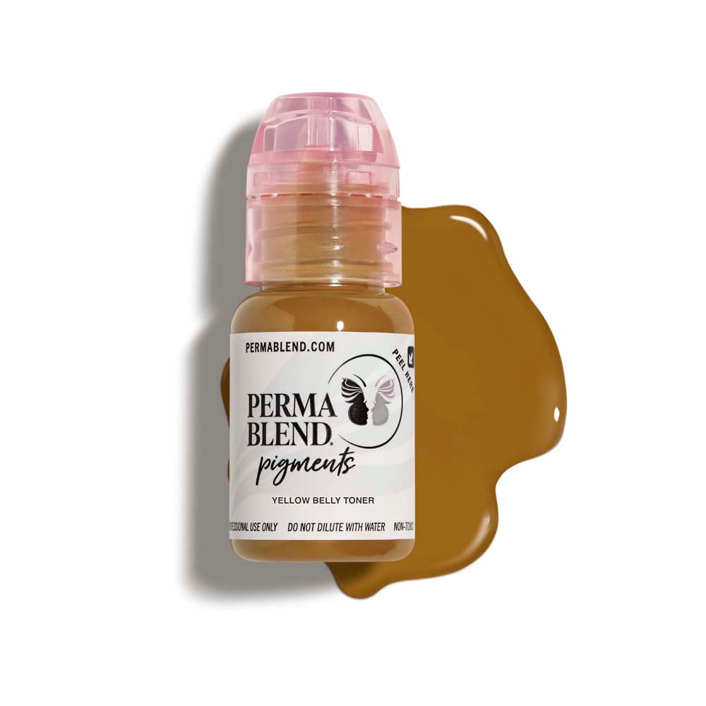 Perma Blend Yellow Belly Toner Pigment - Professional Tattoo Ink for Vibrant Color Correction & Tattoo Aftercare - Perfect for Tattoo Artists & Permanent Makeup