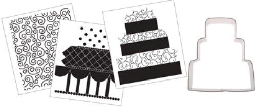 Country Kitchen Sweet Art Wedding Cake Cookie Texture Set - 12-Piece Baking Decorating Kit for Cakes, Cupcakes & Cookies | Perfect for Weddings, Birthdays & DIY Baking Projects