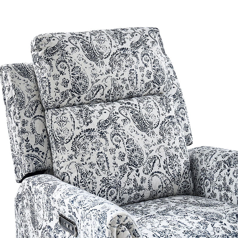 Alois Swivel Rocker Recliner Chair with Adjustable Headrest - Comfortable Living Room Furniture for Relaxing, Reading & Watching TV