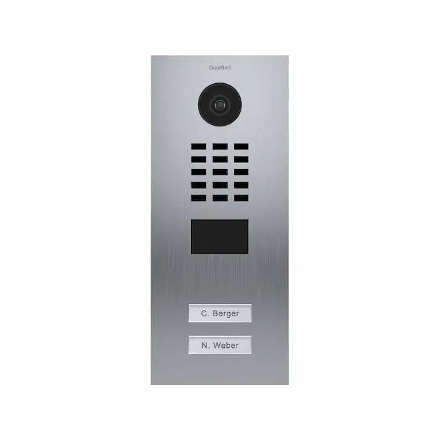 DoorBird D2102V IP Video Door Station - Stainless Steel Flush Mounted Smart Doorbell with HD Camera, Two-Way Audio & Night Vision - Perfect for Home Security, Apartment Intercom & Smart Home Integration