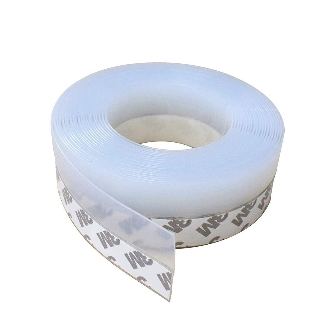 DIOXIT Silicone Door Seal Strips - Self Adhesive Weatherproof Soundproofing Tape for Doors & Windows | 3M White Windproof Insulation Strip | Perfect for Home, Office & RV to Block Drafts, Noise & Insects