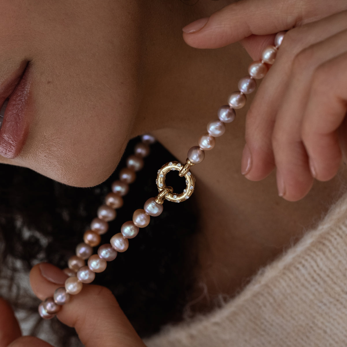 Pearl Aria Necklace for Women - Elegant 18K Gold Plated Pearl Pendant Necklace Jewelry Gift for Her - Perfect for Weddings, Anniversaries & Special Occasions