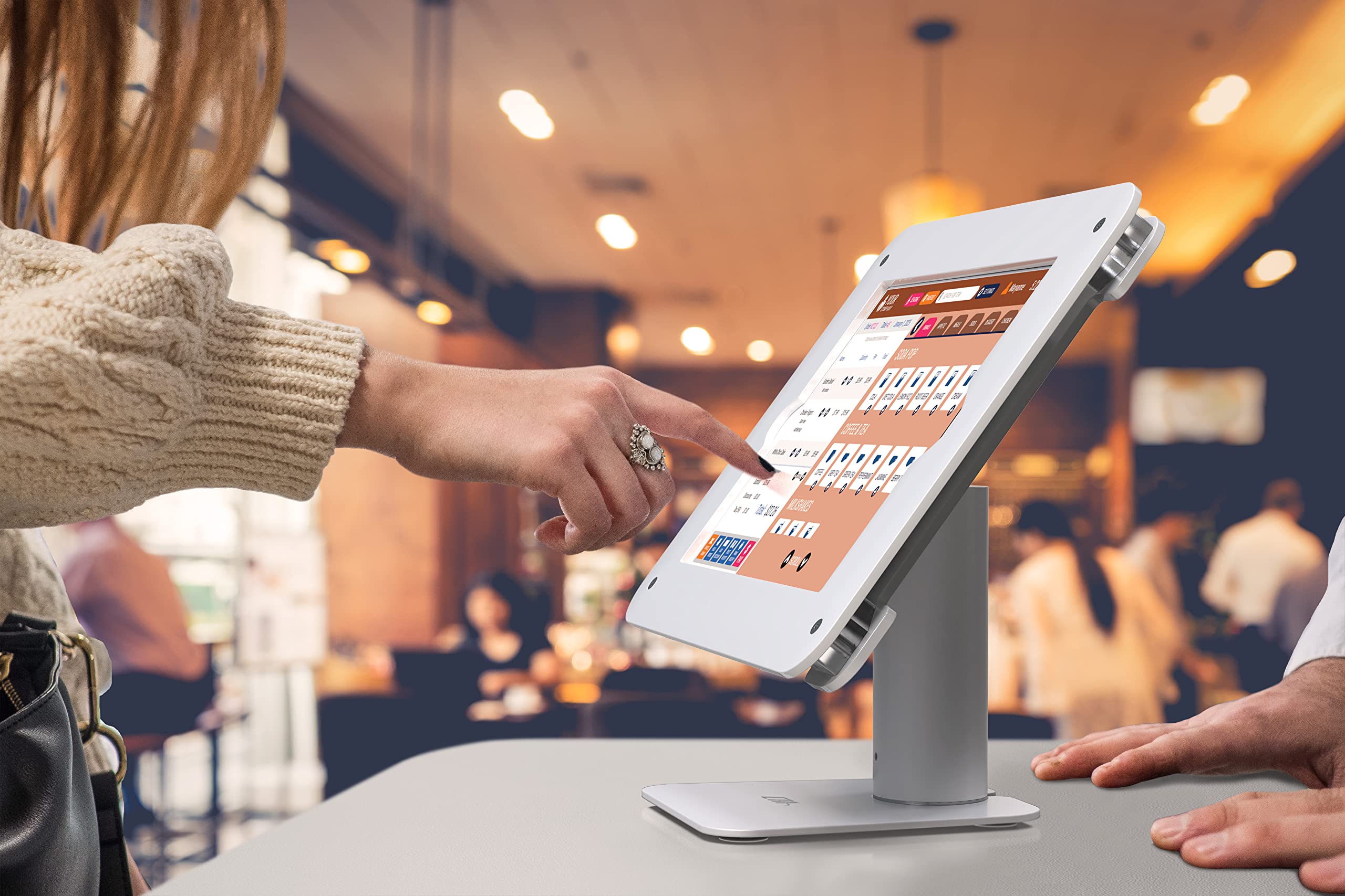 Secure VESA Desk Mount for iPad - Heavy Duty POS & Retail Stand with Locking Enclosure - Compatible with iPad 10.2