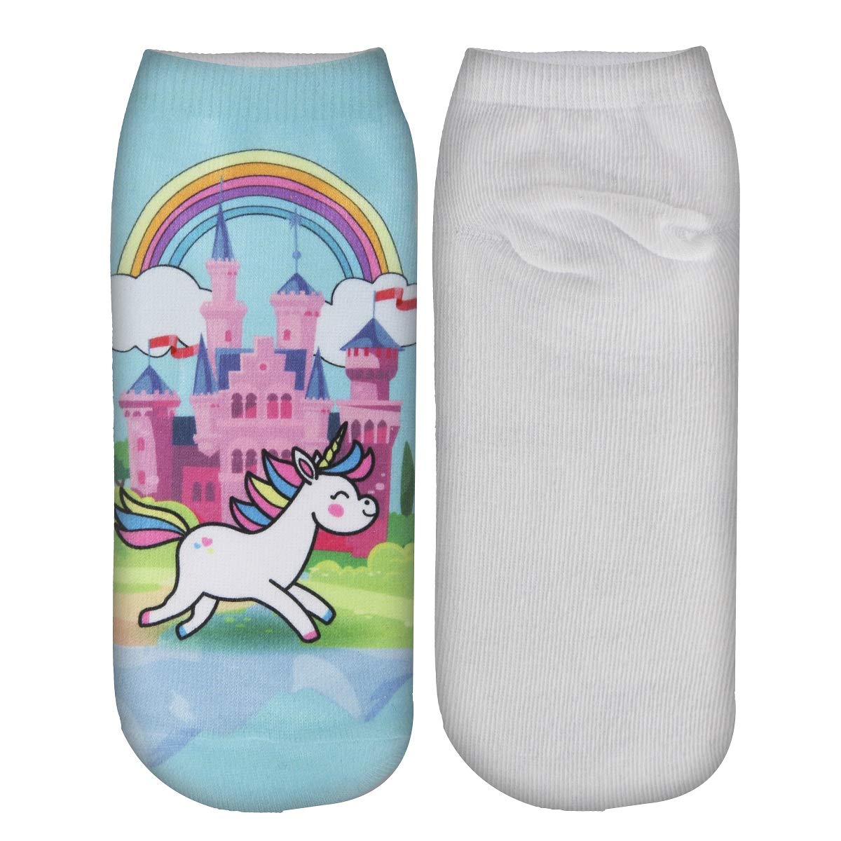 Benefeet Women's Funny Sloth & Unicorn Ankle Socks - 3D Printed Novelty Low Cut Socks for Women - Perfect Gift for Girls, Crazy & Cute Socks for Work, Gifts, Parties & Everyday Wear