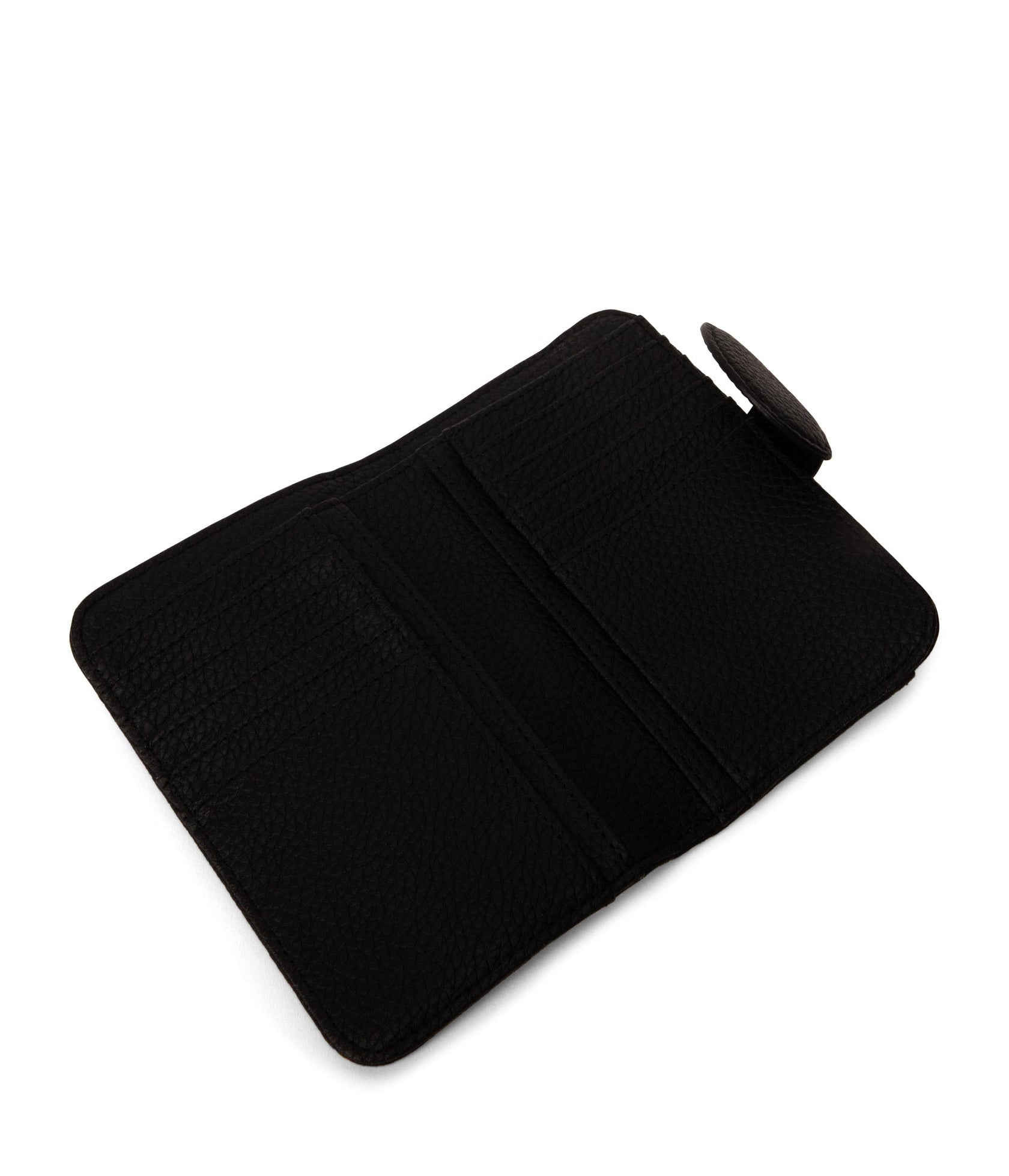 Matt & Nat Black Float Small Recycled Vegan Wallet - Eco-Friendly Minimalist Card Holder for Everyday Use & Travel