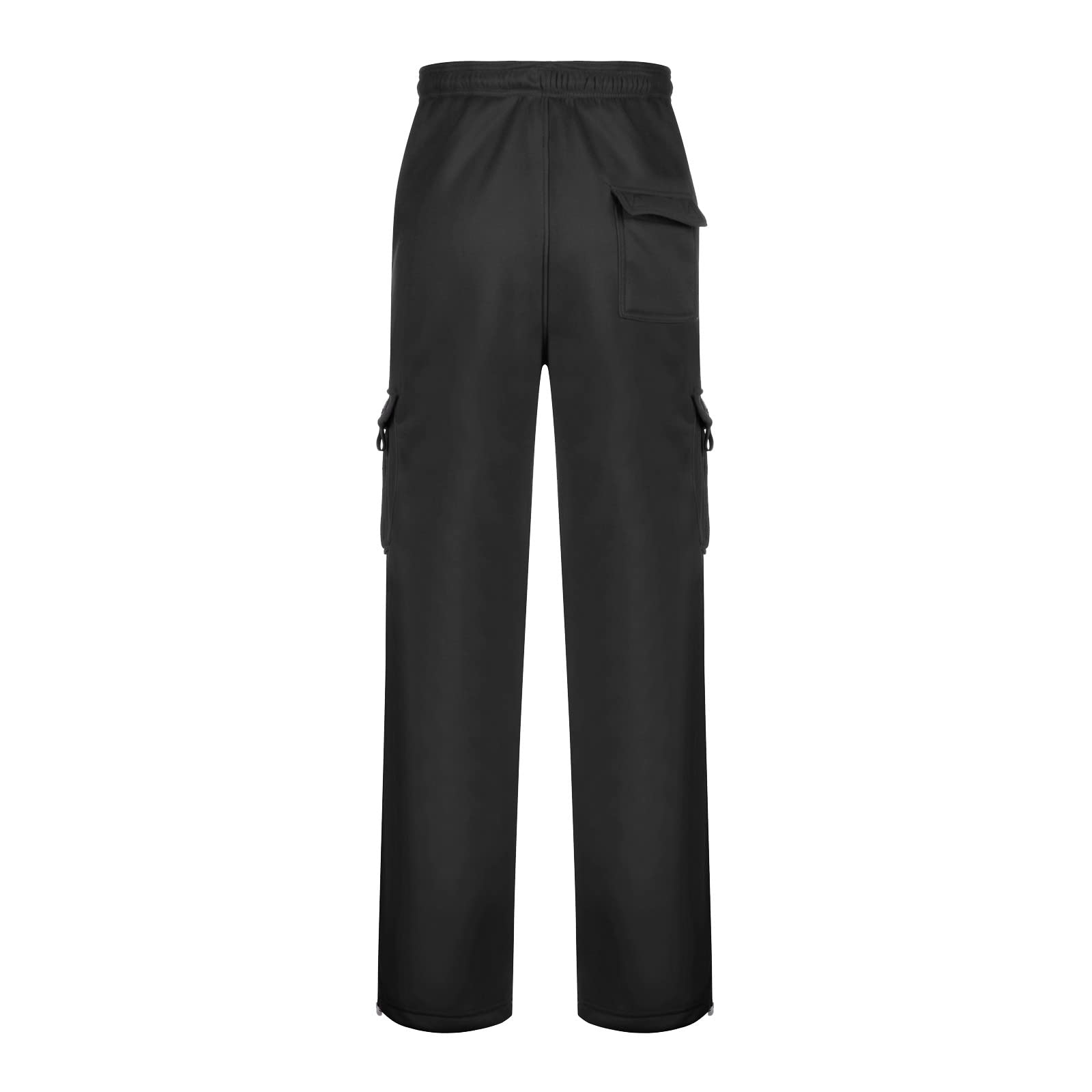 **Men's Heavyweight Fleece Cargo Sweatpants with Pockets - Baggy Jogger Pants for Casual Wear, Workout & Outdoor Activities**