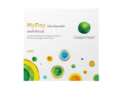 MyDay Multifocal 90 Pack Daily Disposable Contact Lenses - Clear Vision for Presbyopia - Fast & Free Shipping - Perfect for Work, Reading & Outdoor Activities