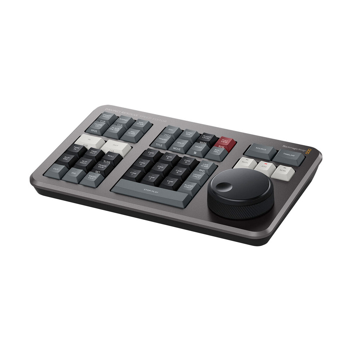 Blackmagic Design DaVinci Resolve Speed Editor with Software License - Professional Video Editing Keyboard for Faster Timeline Control - Perfect for Film Editors, YouTubers & Content Creators