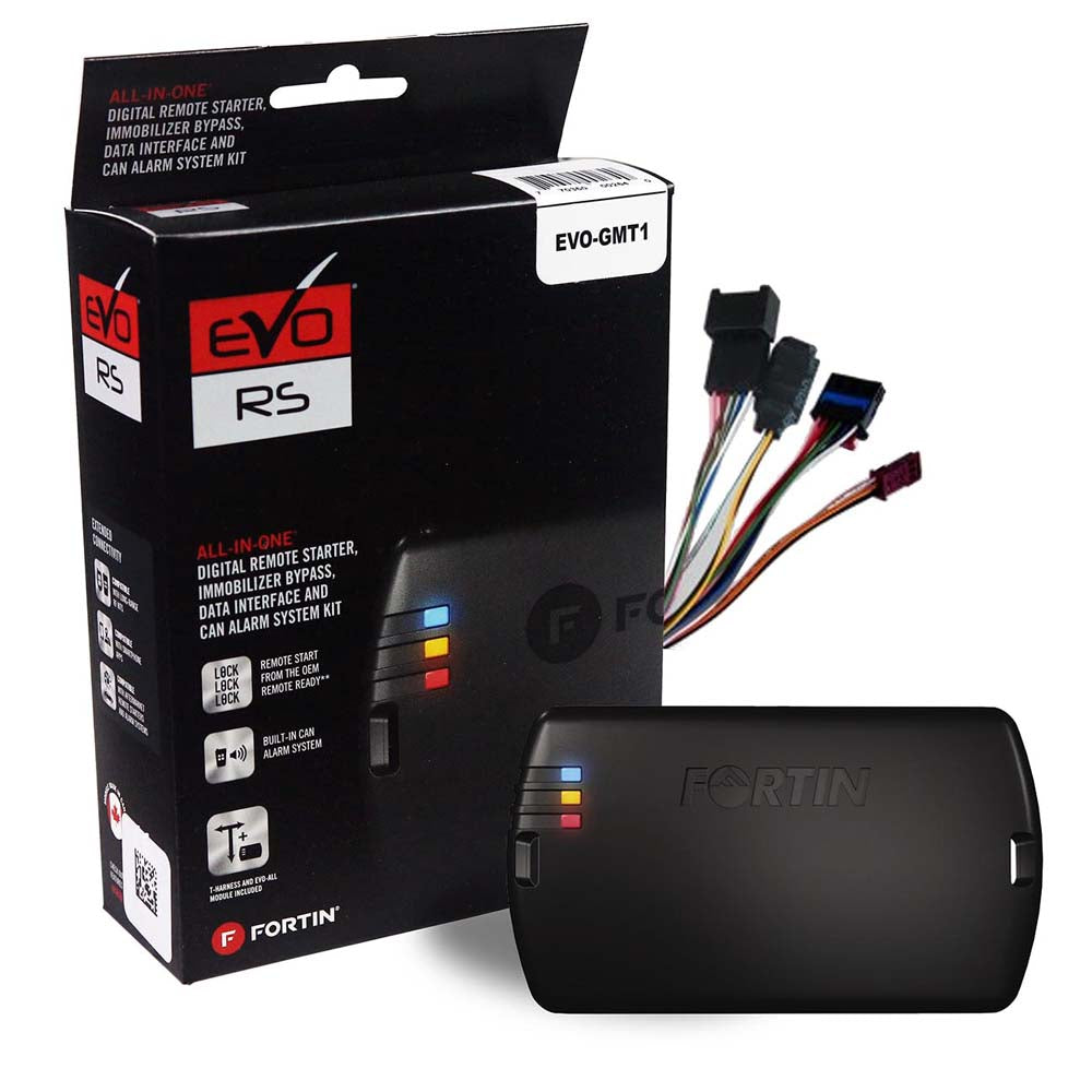 FORTIN EVOGMT1 Remote Start Module & T-Harness Kit for 2010-2022 GM Standard Key Vehicles - Easy Installation & Keyless Entry for GM Trucks, SUVs, and Cars