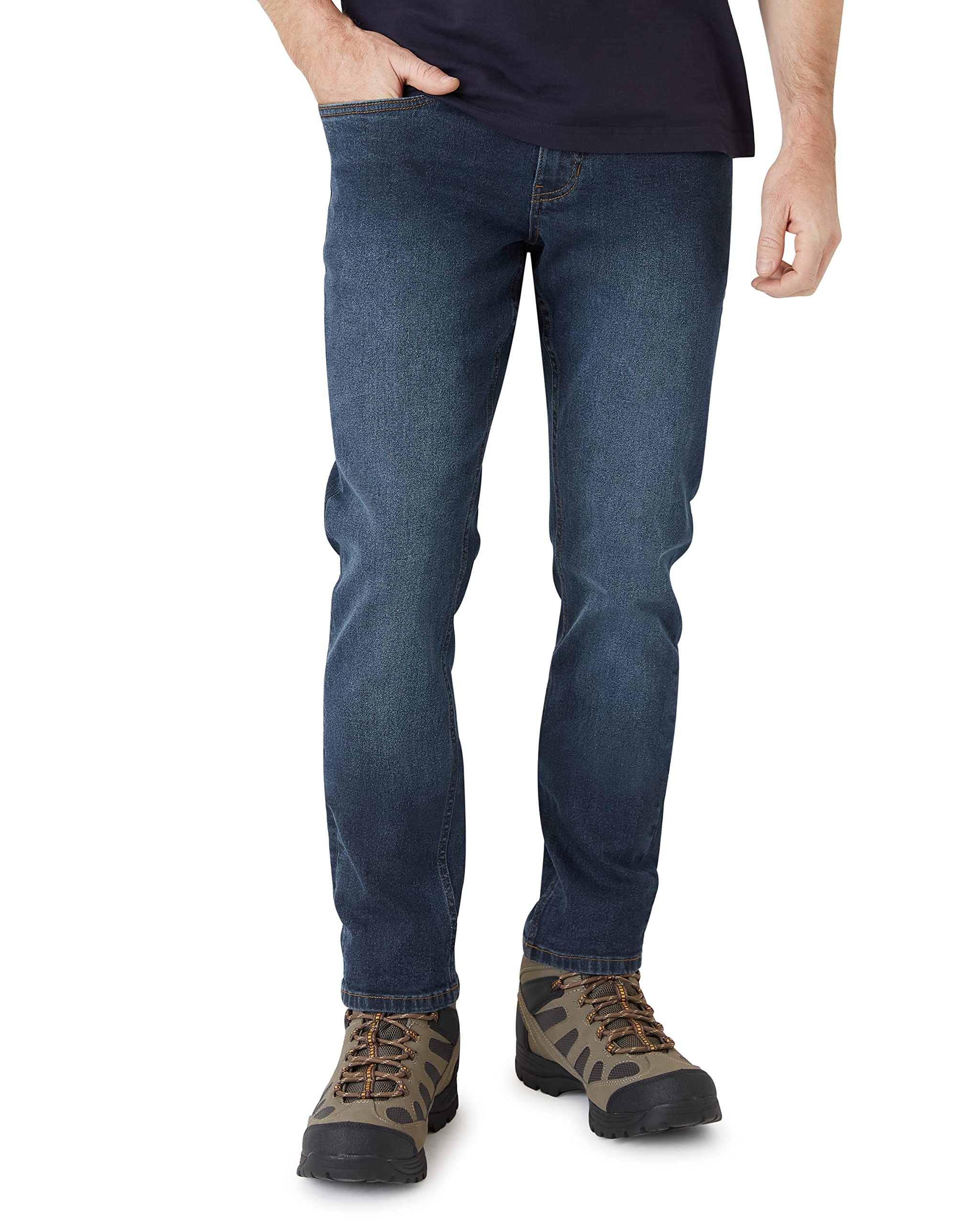 Vintage Men's Weatherproof Jeans - Super Soft Stretch Denim Pants in Blue & Black | Slim Fit for Comfort & Style | Perfect for Outdoor Adventures & Casual Wear
