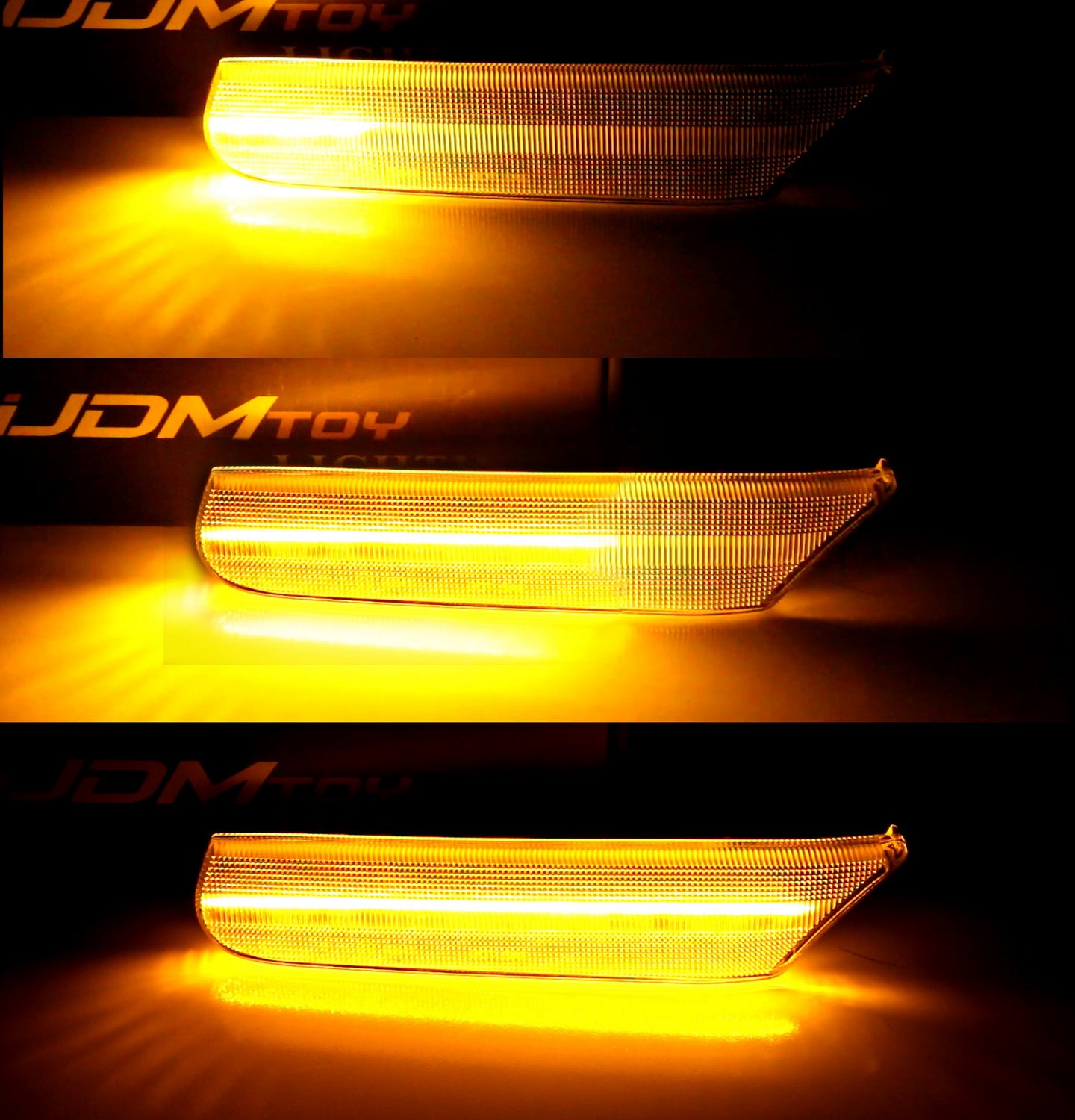 Clear Amber LED Sequential Side Marker Lights for Porsche 911 Carrera Boxster - Durable Turn Signal Lights for Enhanced Visibility & Safety (Perfect for Night Driving & Custom Car Mods)