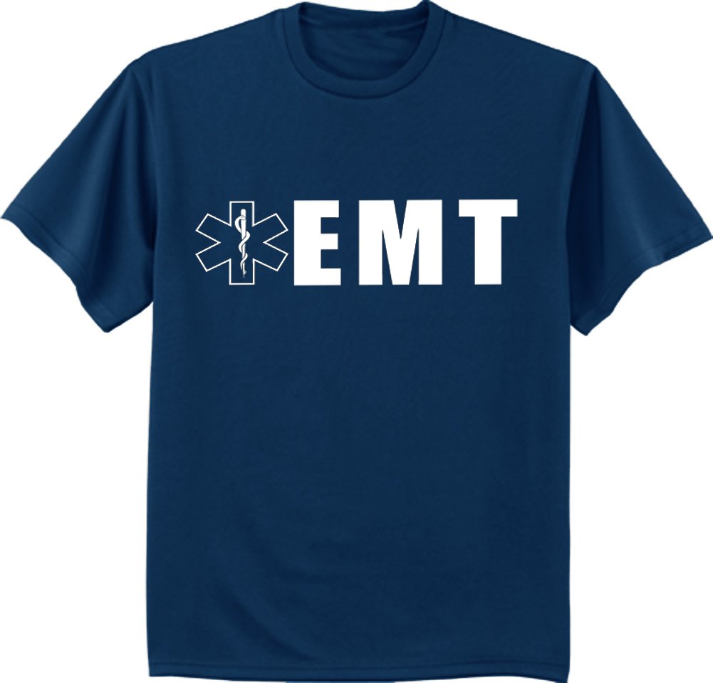 Big and Tall EMT Decal T-Shirt for Men - Comfortable Graphic Tee for First Responders & EMS Professionals - Perfect for Work, Casual Wear & Gifts