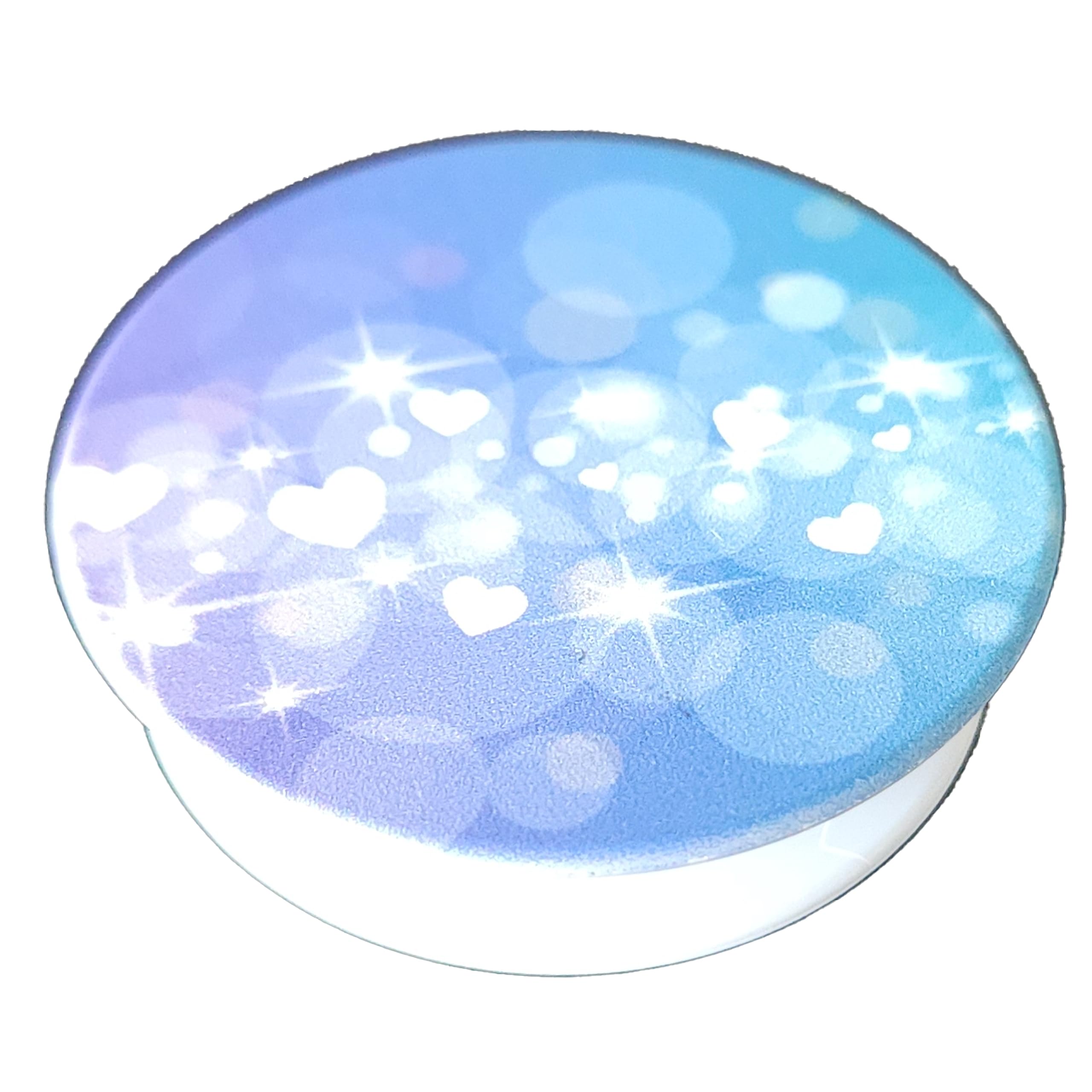 Sparkling Heart Phone Grip Holder & Stand - Universal Phone and Tablet Accessory for Hands-Free Viewing, Perfect for Watching Videos, Taking Selfies, and Video Calls