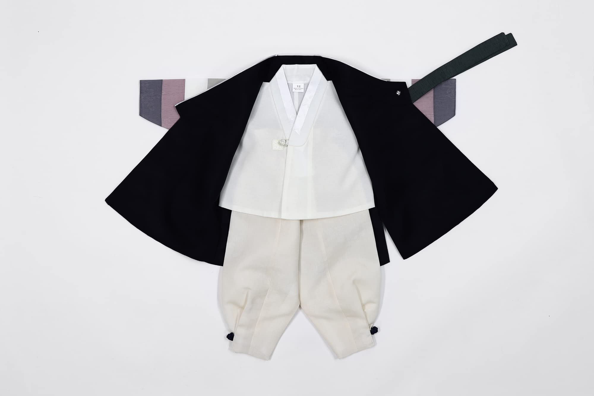 Korean Traditional Baby Boy Hanbok Set - Dol First Birthday Party Outfit in Khaki | Perfect for 1st Birthday Celebrations, Korean Cultural Events & Photo Shoots
