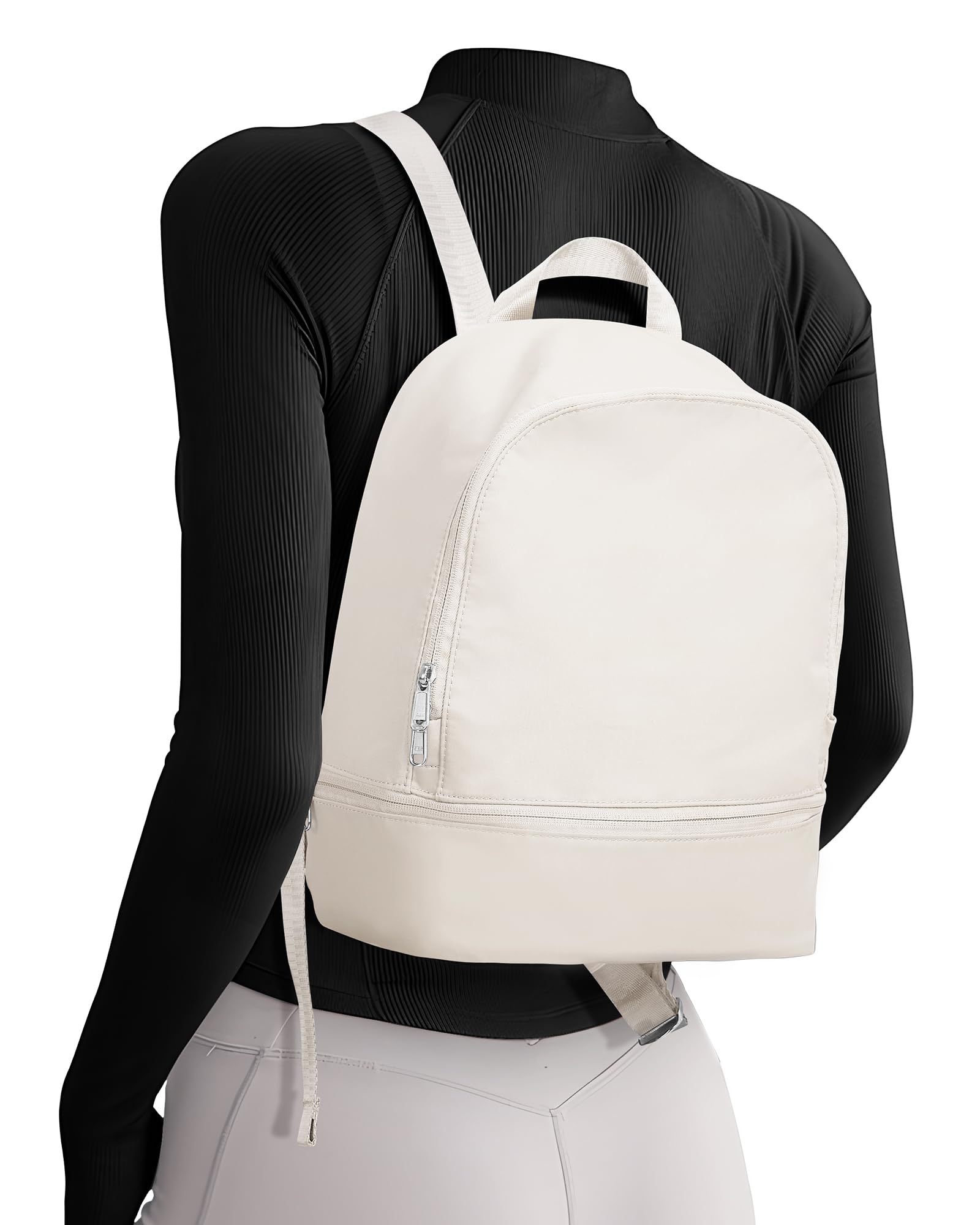 Suratio Lightweight Gym Backpack for Women & Men - Small Sports Bag with Shoe Compartment - Perfect for Workouts, Travel & Fitness Enthusiasts