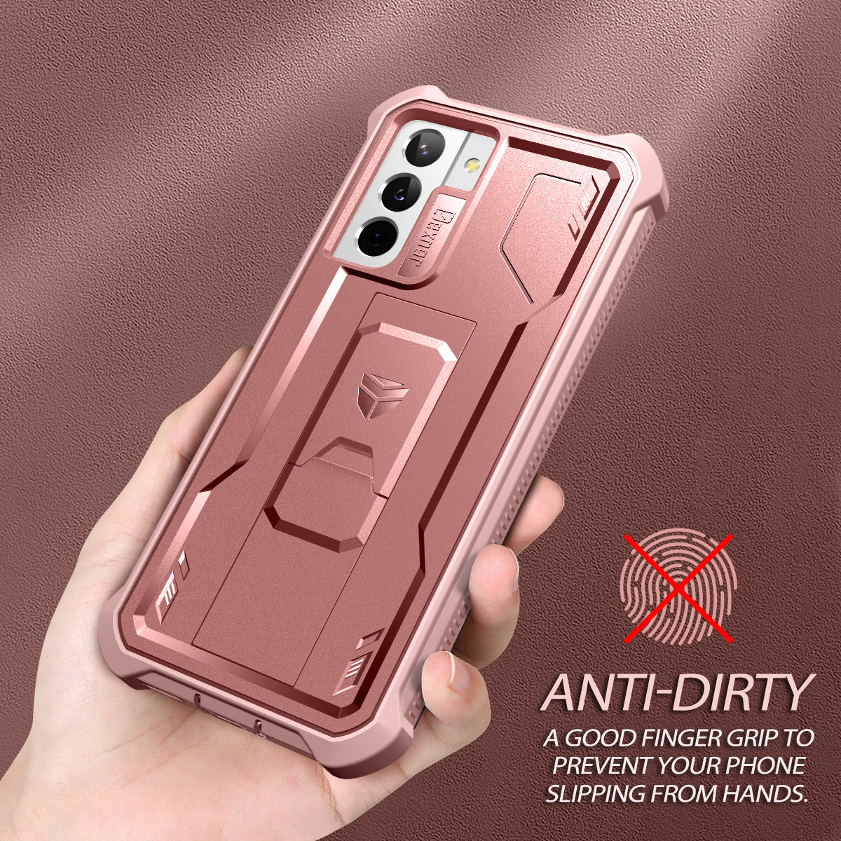 Durable Samsung Galaxy S21 Case with Screen Protector - Heavy Duty Shockproof Rugged Cover, Full Body Protection & Built-in Kickstand - Perfect for Outdoor Activities, Work & Travel