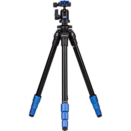 Benro TSL08AN00 Slim Aluminum Alloy Tripod with Ball Head - Lightweight Travel Tripod for DSLR Cameras, Perfect for Photography, Vlogging & Outdoor Adventures