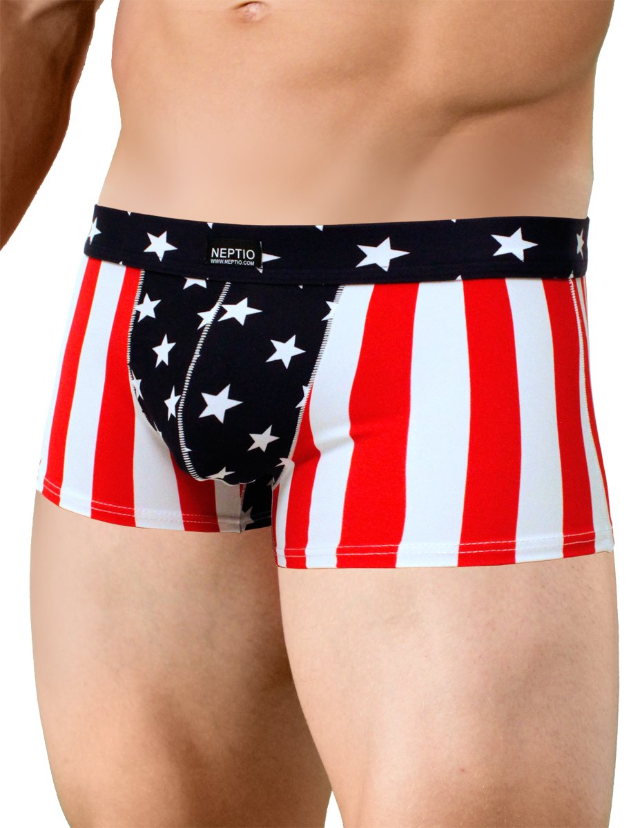 USA Flag Men's Swim Trunks - Patriotic American Flag Swimwear for Beach, Pool & Summer Vacations