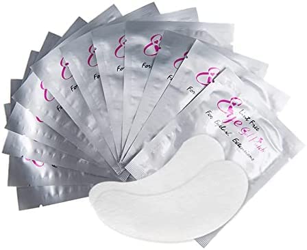 50 Pairs Eyelash Extension Gel Pads - DIY False Eyelash Adhesive Patches for Professional & Home Lash Makeup | Perfect for Salon, Spa & At-Home Beauty Care