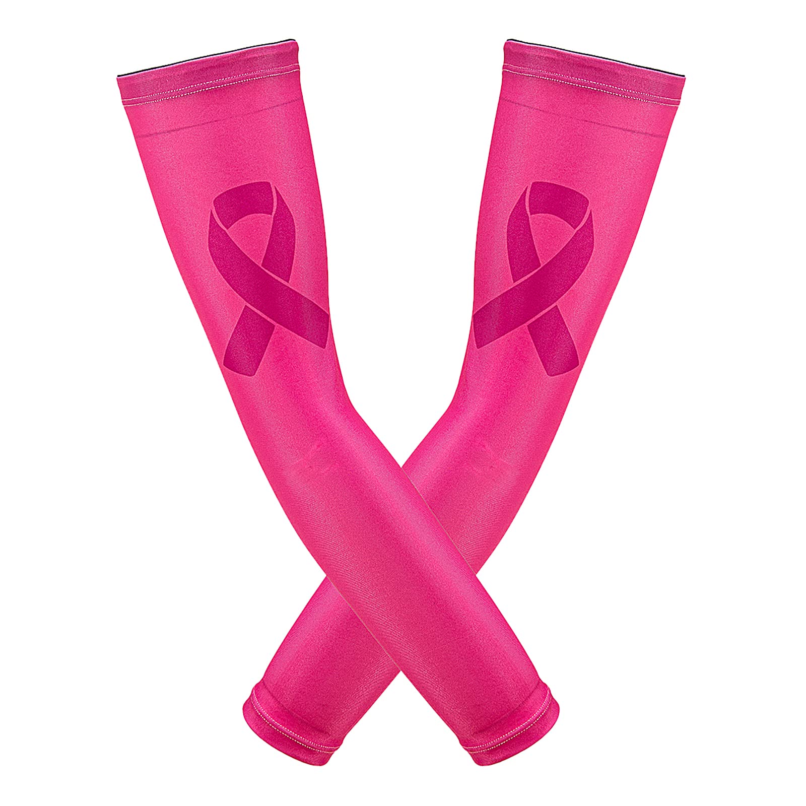 Yxmeiguo Sports Compression Arm Sleeves for Men & Women - Pair of Pink Arm Sleeves for Baseball, Football, Basketball, Cycling & Workout - Improve Performance & Recovery