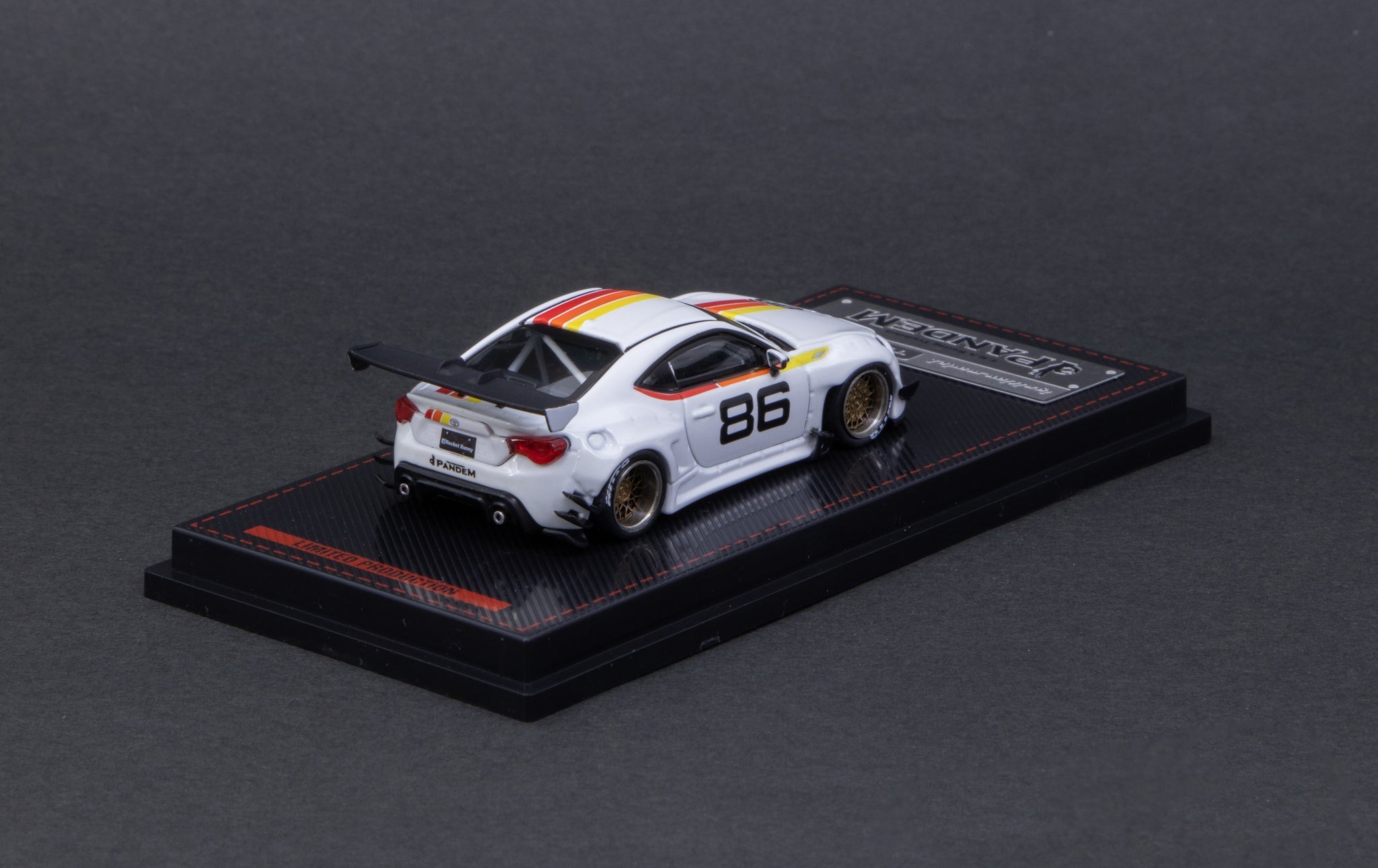 1:64 Scale Toyota 86 Pandem V3 Widebody Diecast Model Car - White Collectible Toy Vehicle for Car Enthusiasts & Display - Perfect for Racing Collections, Office Decor, and Gift Giving