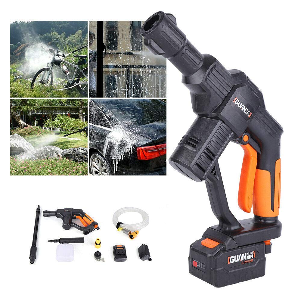 TFCFL 20V Portable Cordless Pressure Washer - Battery Powered Outdoor Cleaner for Cars, Home Cleaning & Watering | Ideal for Driveways, Patios, Vehicles & Garden Care