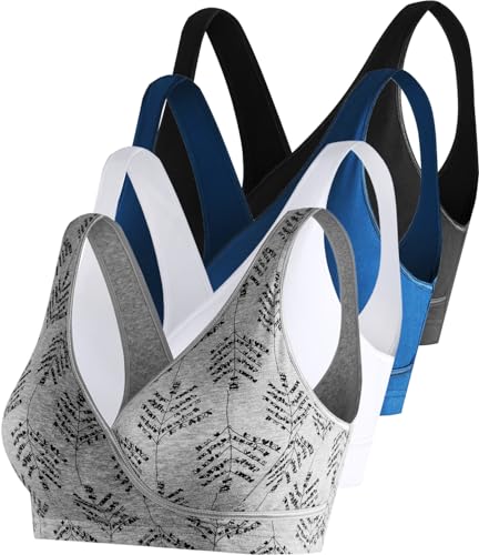 Black/White/Grey Print/Atrovirens-4pcs