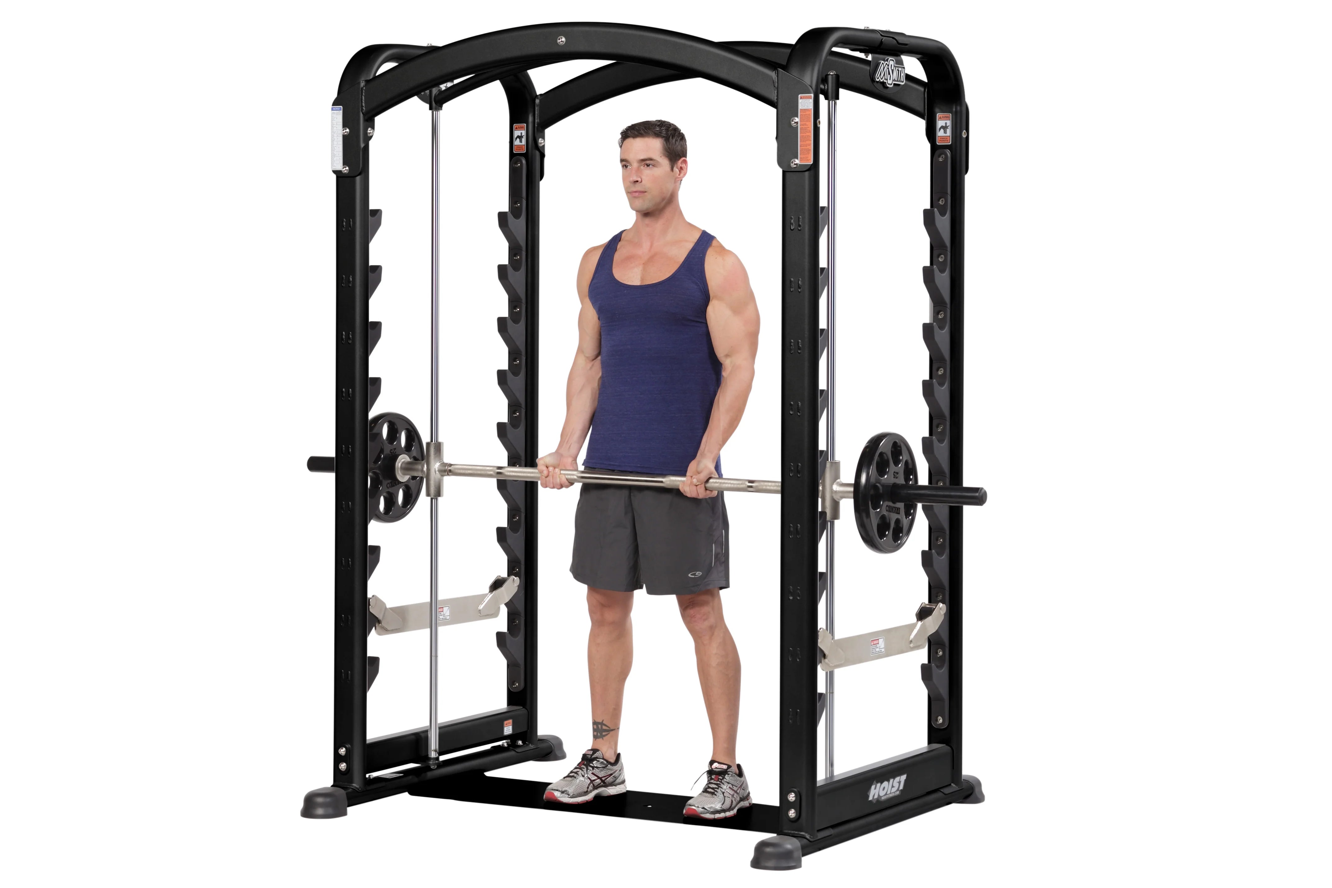 Hoist MISmith Dual Action Smith Machine - Heavy Duty Home Gym Equipment for Strength Training & Weightlifting | Perfect for Home Workouts & Commercial Gyms