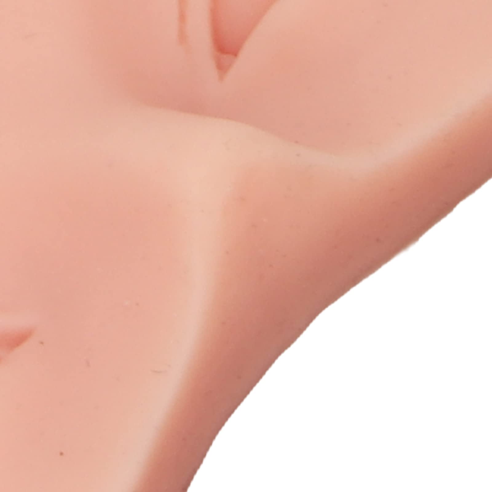 3D Silicone Makeup Practice Face Board - 3pcs Realistic Mannequin Face for Eyelash Extension, Eyeshadow & Makeup Training - Perfect for Beginners & Professionals (Beauty Salon, Home Practice, Cosmetology School)