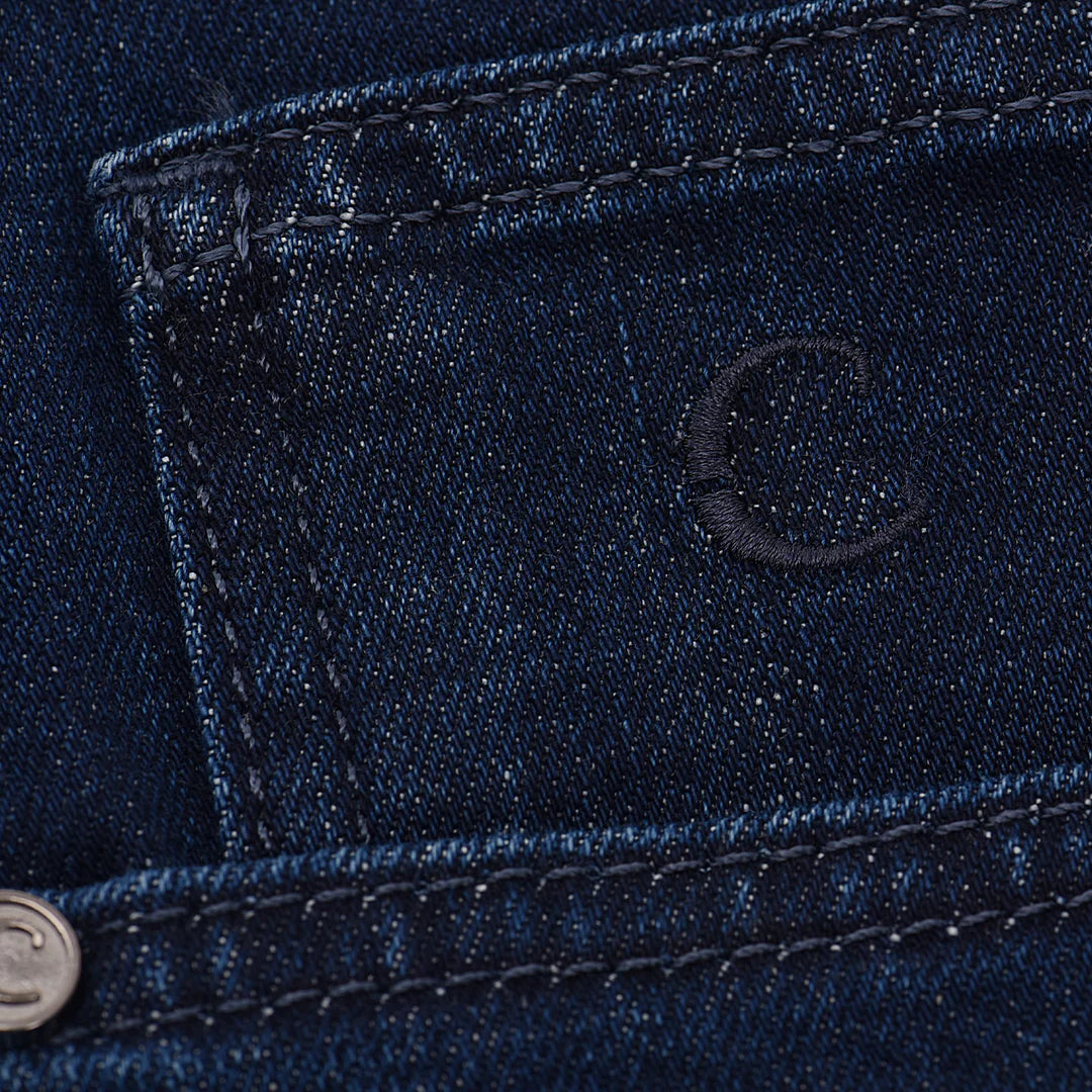 Cuadra Men's Navy Stretch Denim Jeans - Ultimate Comfort & Fit for Casual Wear & Everyday Style | J300436