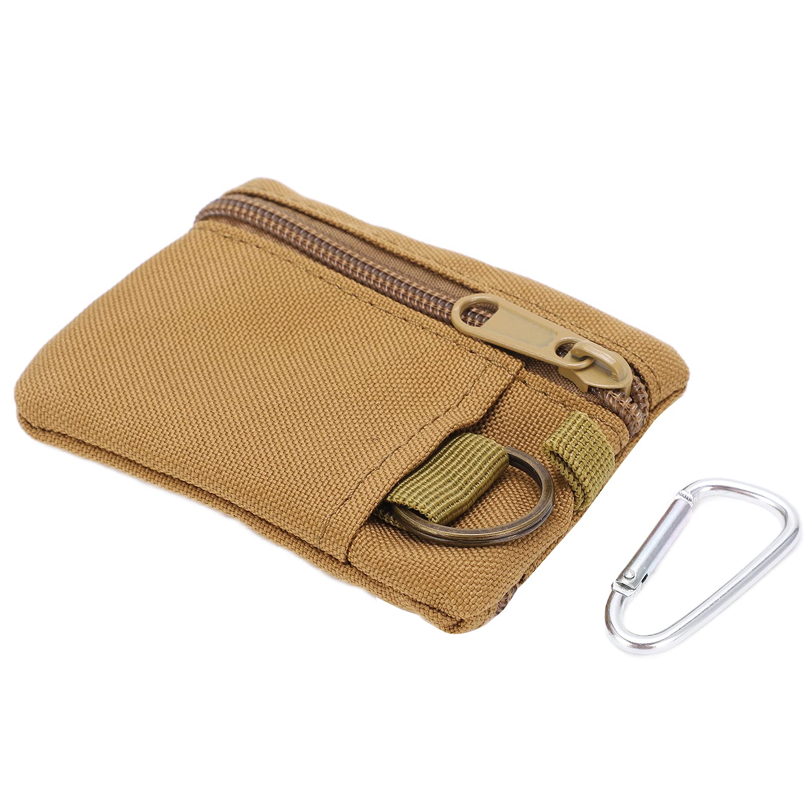 SH-RuiDu Tactical Molle Pouch Wallet - Compact EDC Key Card Holder, Coin Purse & Carabiner Clip for Outdoor, Hiking, Camping & Everyday Carry (EDC) Accessories