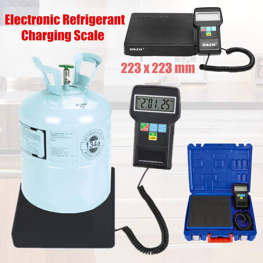 NEWTRY High Precision Digital Refrigerant Charging Scale - 220Lbs Electronic Freon Scale with Carrying Case for HVAC, AC Repair & Automotive Refrigerant Recharging