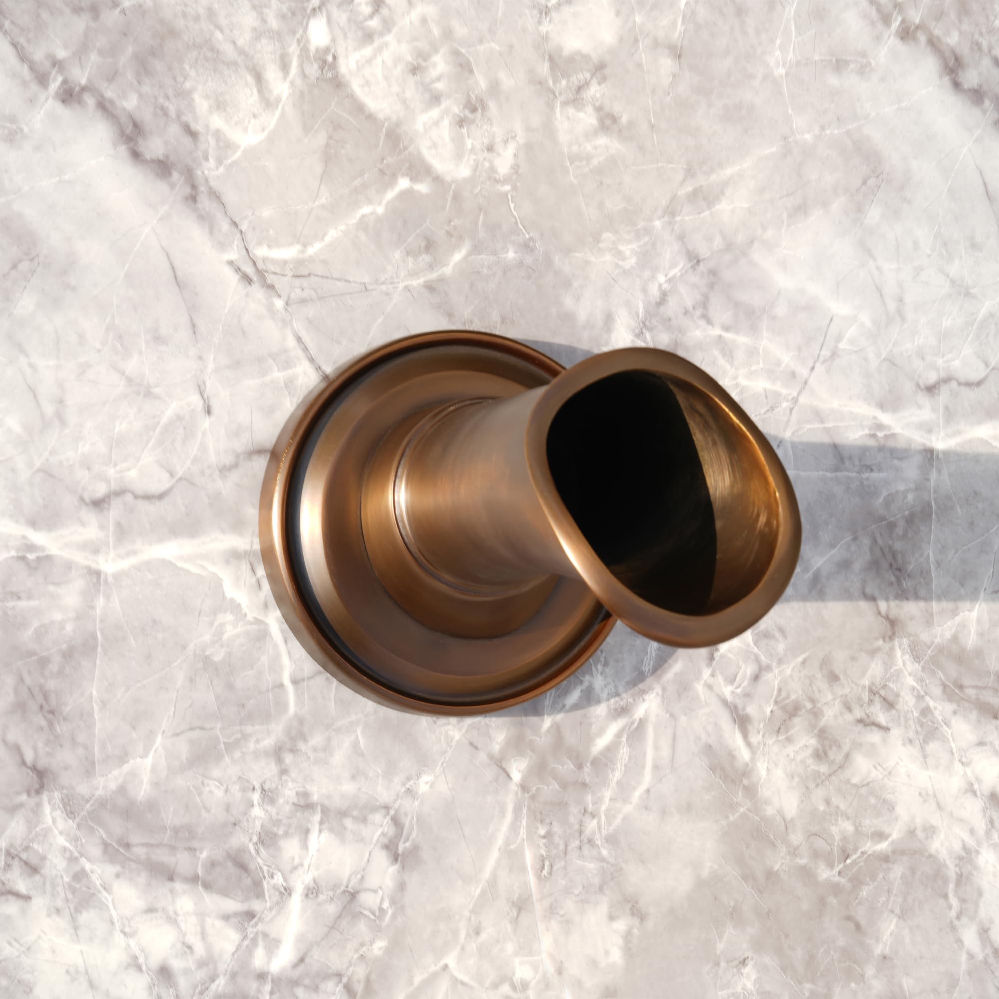 Exquisite Handcrafted Solid Brass Waterfall Spout Scupper - 7.63 Inch Luxury Water Fountain Spillway for Pools, Ponds & Water Walls | Elegant Landscape Decor for Outdoor Gardens, Patios & Backyard Water Features