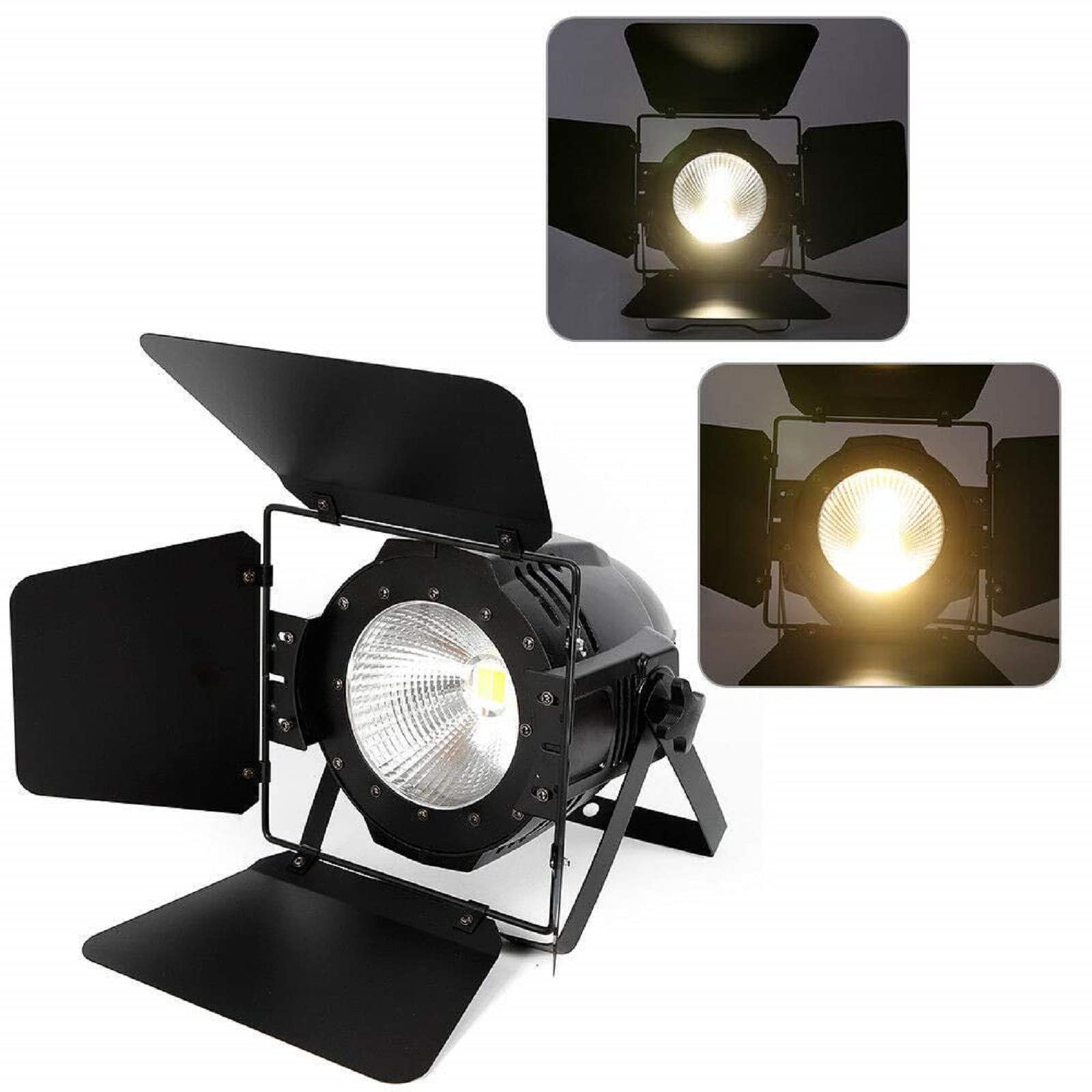 LYNICESHOP 200W 2-in-1 LED Stage Light with COB Technology - Cool & Warm White DMX DJ Lighting Equipment for Parties, Concerts, and Events - Professional Stage Daylight Lamp (USA Stock) - Perfect for Nightclubs, Weddings, and Live Performances