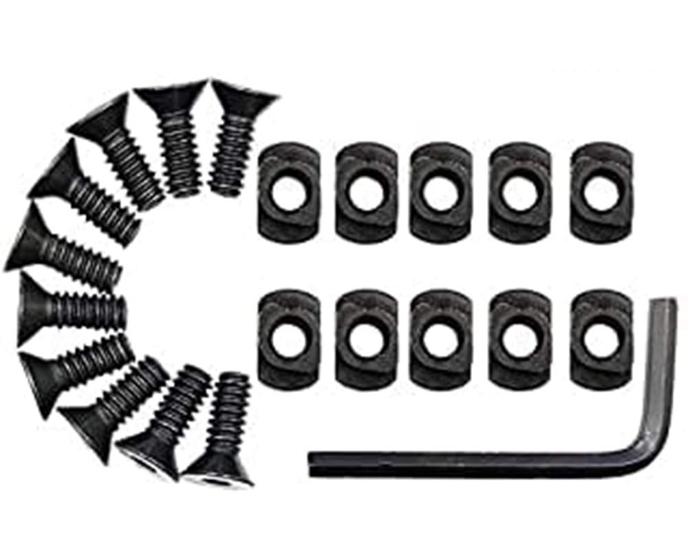 GOTICAL M-Lok Replacement Screws - 8-Piece Set for M-Lok Rail T Nut - Compatible with AR15, AK47, and Tactical Accessories - Perfect for Gun Upgrades and Firearm Maintenance