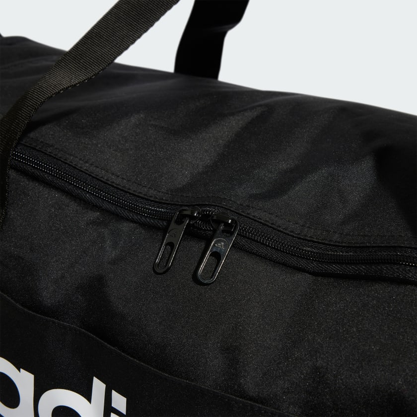 Adidas Linear Medium Duffel Bag - Black - Perfect for Gym, Travel & Sports Gear Storage