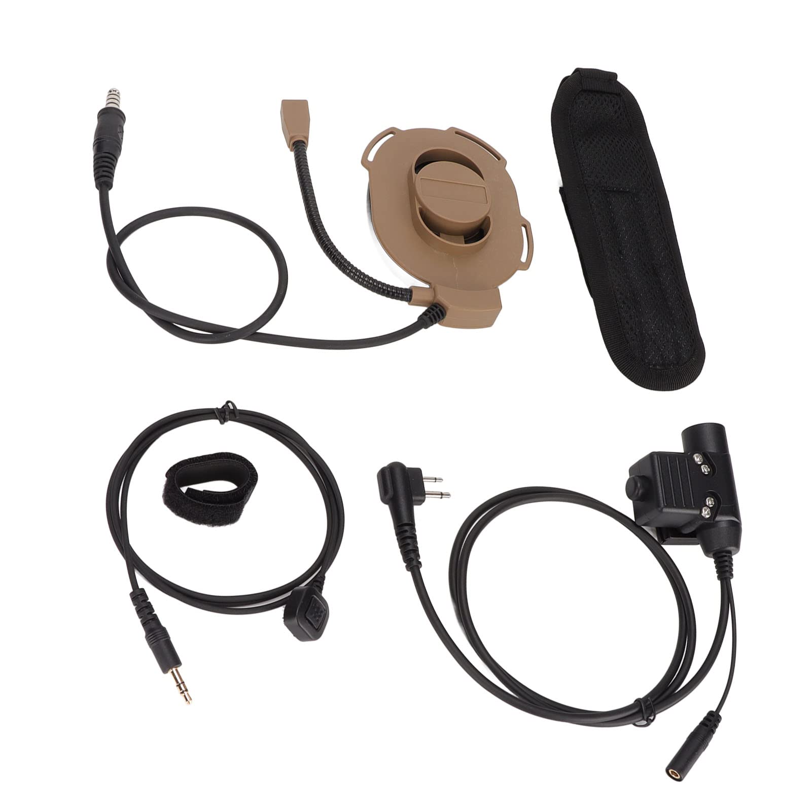 Cuifati Motorcycle Helmet Headset - Adjustable High-Strength Unilateral Earpiece with U94 PTT for Clear Communication | Perfect for Motorcycle Riders, Police, and Military Use