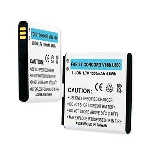 Original ZTE Concord V768 / U830 3.7V 1200mAh Li-Ion Replacement Battery - Compatible with ZTE Phones - Long Lasting Power for Daily Use, Travel & Emergency Backup