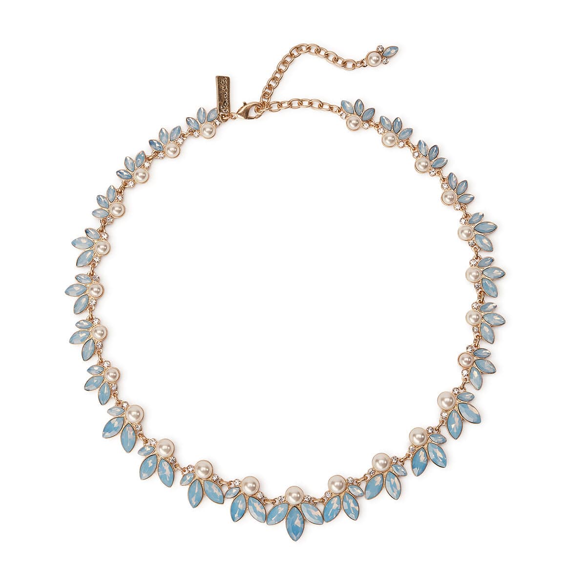 Light Blue Opal Necklace - Elegant Opal and Pearl Pendant Jewelry for Women | Perfect for Weddings, Parties & Special Occasions