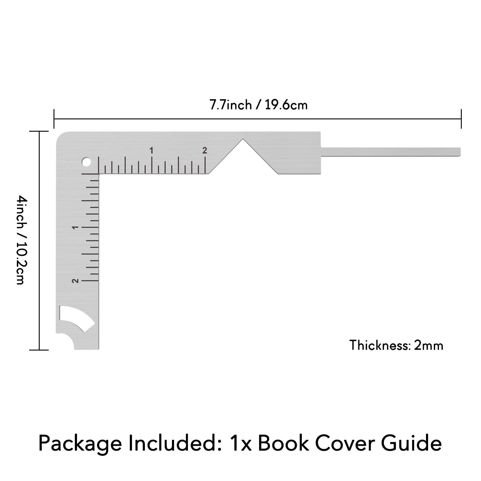 CYFUN DESIGN 5-in-1 Book Cover Maker Kit - Premium Chipboard Covers, Bookbinding Ruler & Stainless Steel Tools for DIY Hardcover Books, Journals, Photo Albums & Scrapbooking Projects