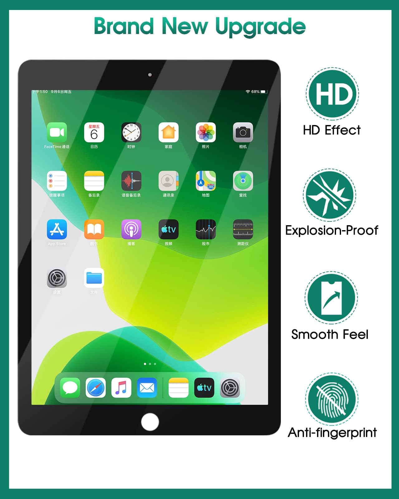 iPad Pro 9.7 Screen Replacement Kit - LCD Display & Digitizer Assembly for iPad Pro 9.7 (A1673/A1674/A1675) - Black Touch Screen Repair Part (No Home Button) - Perfect for DIY Fixes & Professional Repairs